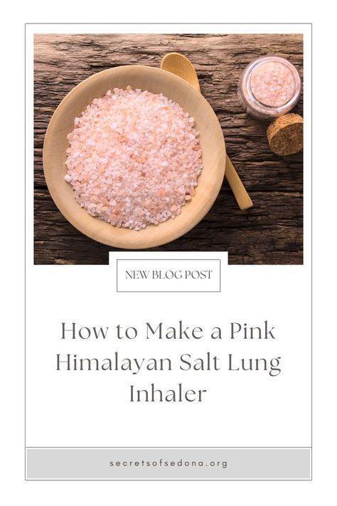 I made a simple pink salt inhaler for each of my kids and myself to keep our lungs clear and coughs productive. Himalayan Pink Salt makes a great lung inhaler for congestion. Salt Inhaler, Natural Decongestant, Medicine Herbs, Celtic Salt, Baking Soda Shampoo, Energy Medicine, Himalayan Pink Salt, Holistic Medicine, Pink Salt