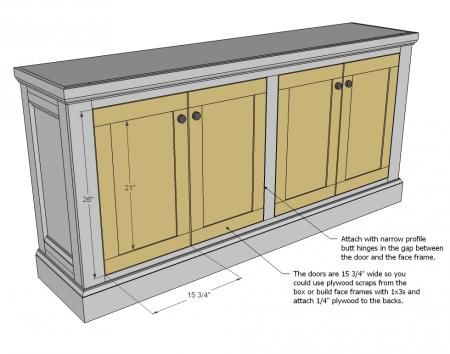 Shanty Sideboard to go with the Shanty Hutch Sideboard Diy, Diy Sideboard, Woodworking Plans Pdf, Wood Crafting Tools, Design Room, Diy Holz, Wood Plans, Woodworking Plans Free, Woodworking Furniture