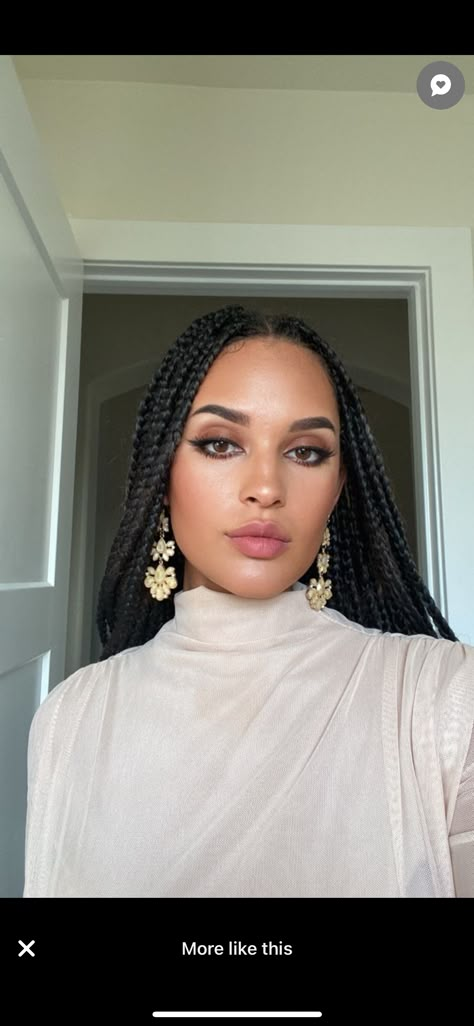 Susan Taylor Braids, Ryan Destiny Braids, Short Inverted Bob Hairstyles, Short Inverted Bob, Inverted Bob Hairstyles, Makeup For Black Skin, Natural Afro Hairstyles, Brown Skin Makeup, Inverted Bob