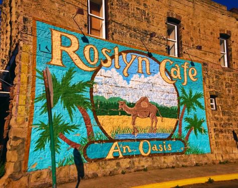 Roslyn, Washington - home of Northern Exposure Roslyn Washington, Cafe Mural, Forks Washington Twilight, Rattlesnake Ledge Washington, Pacific Northwest Town, Hoodsport Washington, Tv Static, Northern Exposure, Classic Television