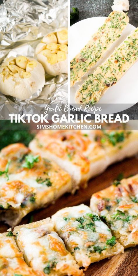 Garlic Bread In Air Fryer, Bread In Air Fryer, Sims Home, 30 Min Meals, French Bread Recipe, Tiktok Recipes, Garlic Cheese Bread, Garlic Bread Recipe, Drink Inspiration