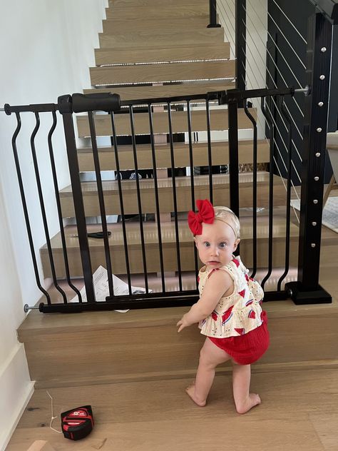 Fariybaby safety door is used at the stairway to protect the baby's safety. Safety Door, Safety Gate, Baby Safety, Not Allowed, Gate