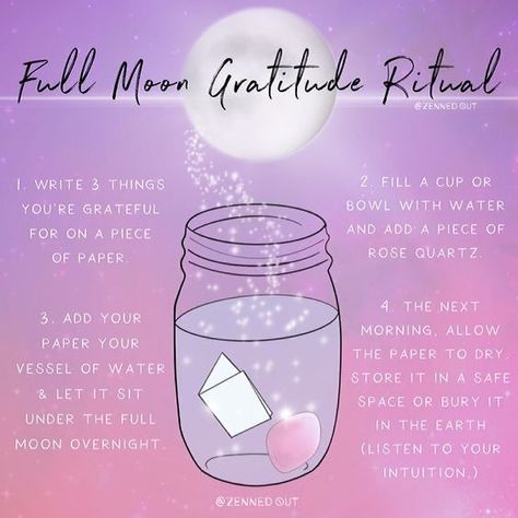 EMPATH ESSENTIALS’s Instagram post: “Full Moon in Libra tomorrow - here's a great gratitude ritual to try! Artist: @zenned0ut #fullmoon #fullmooninlibra #gratitude…” Gratitude Ritual, Full Moon Spells, Moon Spells, Moon Ritual, Moon Journal, New Moon Rituals, Full Moon Ritual, Woo Woo, Witchcraft Spell Books