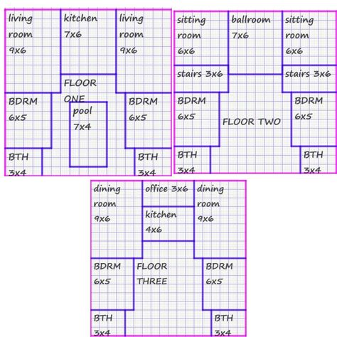 Sims 4 Houses Layout Measurements, Sims 4 Houses Layout Floor Plans With Grid, Sims 4 Floorplan With Grid, Sims 4 Base Game House Layout, Sims 4 Blueprints Floor Plans, Sims Freeplay House Ideas Layout, Sims Freeplay Houses Layouts, Sims Freeplay House Ideas, Sims4 Ideas