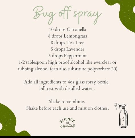 Essential Oil Bug Spray Recipe, Essential Oil Bug Spray, Benefits Of Dry Brushing, Bug Spray Recipe, Love Essential Oils, Citronella Essential Oil, Handmade Scrub, Bug Off, Homemade Essential Oil