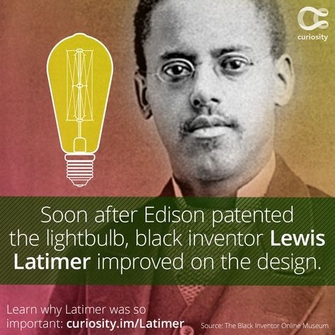 Lewis Howard Latimer, Lewis Latimer, Martin Luther King Jr Activities, Black Inventors, African American Inventors, Light Bulb Crafts, History For Kids, Business Minded, Discovery Channel