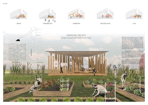 McGill University students to design triangular “Growing our Community” garden pavilion in Ottawa Community Garden Architecture, Mcgill University, Architecture Presentation Board, Outdoor Pavilion, Garden Pavilion, Urban Agriculture, Community Garden, Garden Architecture, Community Gardening