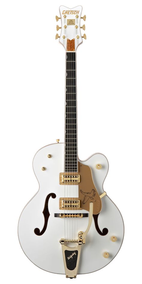 Rockabilly Guitar, Gretsch Guitar, Automobile Repair, Semi Acoustic Guitar, White Falcon, Unique Guitars, Cool Electric Guitars, Guitar Collection, Vintage Guitar