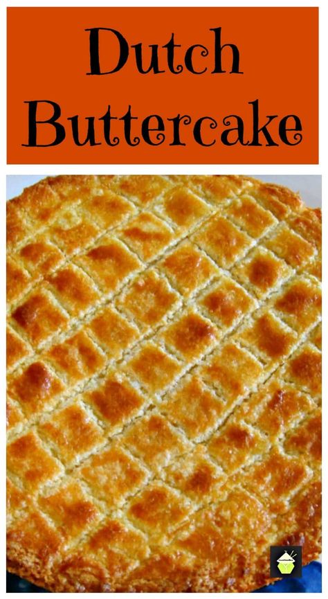 Boterkoek Recipe, Dutch Desserts, Dutch Butter Cake, Cake Almond, Netherlands Food, Dutch Cuisine, Butter Cake Recipe, French Recipes, Amish Recipes