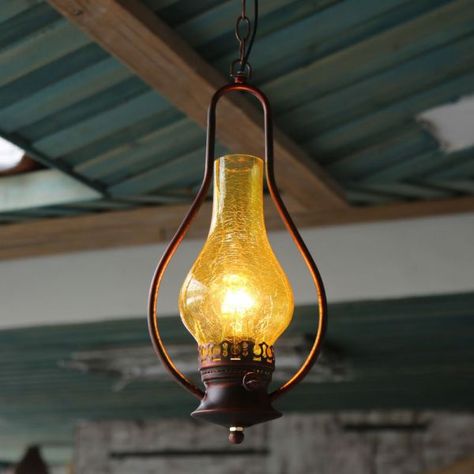 Antique Copper 1 Light Ceiling Pendant Light Industrial Crackle Glass Kerosene Hanging Lamp for Living Room Antique Pendant Light, Window Seat Storage, Pendant Light Set, House Coffee, Pendant Light Styles, Metal Lamp Shade, Suspension Vintage, Dslr Background, Retro Industrial