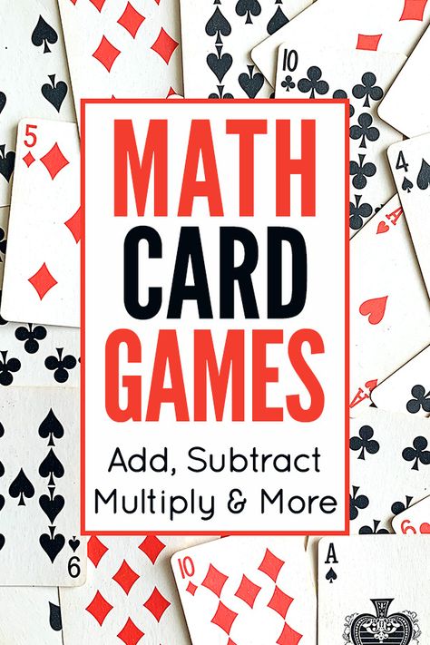 Math Card Games 2nd, Maths Card Games, Subtraction Card Games, Basic Math Facts Games, Math Fluency Games 2nd Grade, Math Games With A Deck Of Cards, Math Classroom Games, Multiplication Card Games, Math Games With Cards