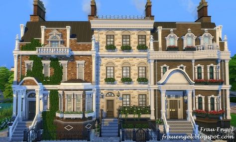 Sims 4 University, The Sims 4 Lots, University Housing, Sims Inspiration, Sims Freeplay Houses, Sims 4 Challenges, Sims Builds, Sims 4 House Plans, Sims 4 House Building