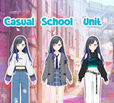 - New Live2d models for Shiraishi An! 🎤 (‼️Creds to pjsekaiupdates on Instagram) Vivid Bad Squad Outfits, Pjsk New Designs, Pj Outfits For School, Pjsekai Outfits, Vbs Outfits, Pjsk Redesign, Project Sekai Outfits, An Project Sekai, Pjsk Cosplay