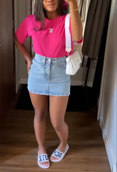 Look Short Jeans, Stylish Summer Outfits, Causual Outfits, Cute Swag Outfits, Looks Chic, Baddie Outfits Casual, Basic Outfits, Teenage Fashion Outfits, Swag Outfits