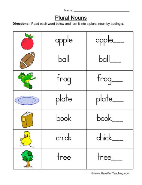 plural nouns worksheet 1 Making Words Plural, Nouns Worksheet Kindergarten, Irregular Plural Nouns Worksheet, Teaching Nouns, Plurals Worksheets, Plural Nouns Worksheet, Plural Words, Irregular Plural Nouns, Nouns Activities