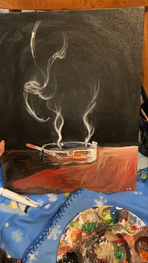 Ashtray Painting, Quick Saves, Art