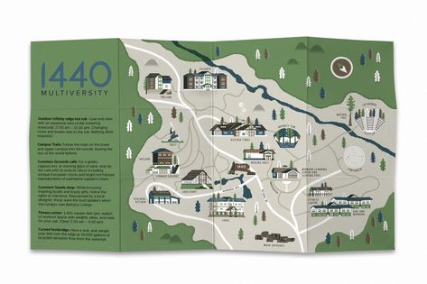 1440 Multiversity Map on Behance Map Art Illustration, Hill Illustration, Dubai Map, Map Brochures, Map Layout, Graphic Design Cards, Pictorial Maps, 타이포그래피 포스터 디자인, Hand Drawn Type