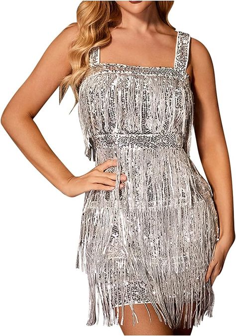 FunAloe Rhinestone Dress for Women 1920S Dress Tennis Dress Tassel Dress Fringed Dresses for Women Women Sequin Club Dress Pearl Dress Women Elegant : Amazon.co.uk: Fashion Amazon Dresses Wedding Guest, Dress Tassels, Tassels Dress, Dresses Wedding Guest, Gatsby Dress, Amazon Dresses, Sequin Dresses, Club Night, 1920s Dress