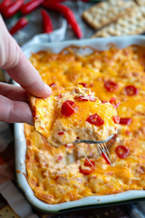 Baked Pimento Cheese Dip Pimiento Cheese Appetizer, Pimento Cheese Fries, Easy Pimento Cheese Dip, Warm Pimento Cheese Dip, Canning Pimentos, Baked Pimento Cheese Dip, Hot Pimento Cheese Dip Recipe, Pimento Cheese Appetizer Ideas, Hot Pimento Cheese Dip