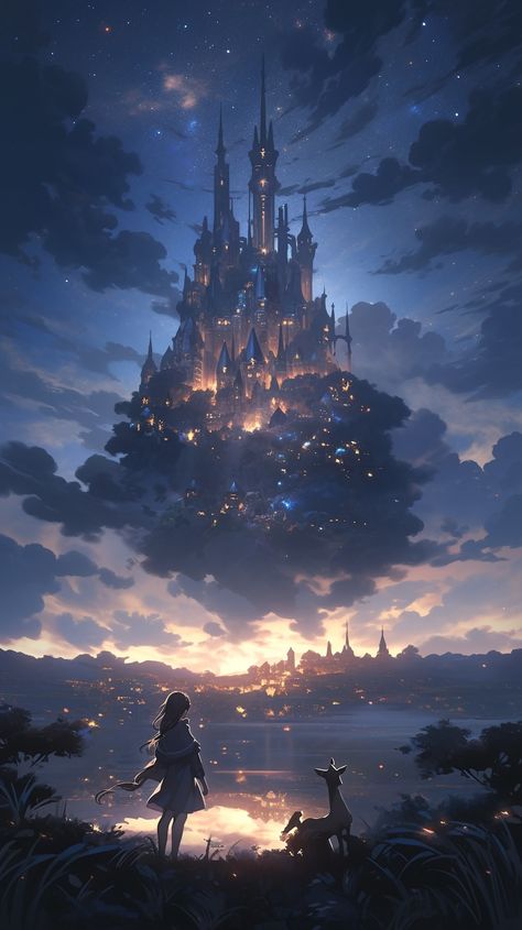 Photo Frame Wallpaper, Scenic Wallpaper, Dreamy Artwork, Iconic Wallpaper, View Wallpaper, Fantasy Castle, Fantasy Places, Cool Wallpapers Art, Fantasy Art Landscapes