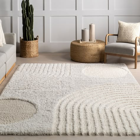 Transform your home into a tranquil oasis with this abstract shag area rug! Place it under your bed to start your mornings on the right note or add it anywhere needing a touch of serenity. Nautical Rugs, Minimalist Sofa, Nursery Office, Inspire Me Home Decor, Up House, Rugs Usa, Nursery Rugs, Rug For Living Room, Shag Area Rug