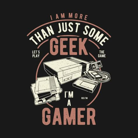 Check out this awesome 'Gamer+Geek+Shirt+Video+Games' design on @TeePublic! Gaming Tshirts Design, Cyberpunk Store, Thunder Quotes, Game Room Design Ideas, Retro Marvel, Geek Poster, Retro Games Wallpaper, T Shirt Sticker, Gamer Tattoos