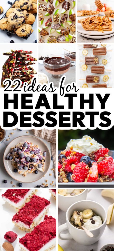 Quick Healthy Desserts – Here you will find some fan-favorite healthy desserts that are sure to satisfy your sweet tooth. These quick and easy healthy treats are perfect for the whole family. Healthy snacks, healthy dessert recipes, healthy treats, healthy sweets. Yummy Healthy Desserts Easy, Healthy Dessert Recipes For Family, Healthy Desserts That Actually Taste Good, Easy Healthy Dessert Snacks, Somewhat Healthy Desserts, Healthy Yummy Deserts, Healthy Gut Desserts, Healthy Sweets Alternatives, Healthy And Easy Dessert Recipes