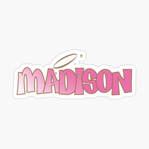 Madison Name Aesthetic, Madison Calligraphy, Baddie Stickers, Baddie Aesthetic Stickers, Madison Wallpaper Name, Madison Name, Pink Butterfly Stickers Aesthetic, Name In Cursive, Name Wallpaper