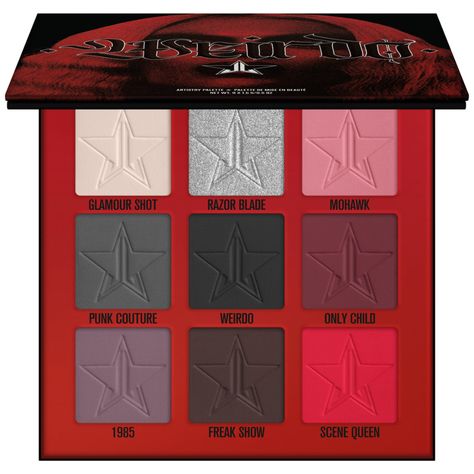 Jeffree Star Cosmetics Weirdo Mini Palette | Beautylish Gothic Makeup Palette, Vampire Cosmetics, Halloween Palette, Punk Couture, Jeffree Star Eyeshadow, Jeffrey Star Cosmetics, Jeffree Star Palette, Aesthetic Cosmetics, Mini Eyeshadow Palette