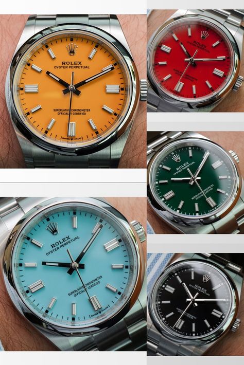 New Rolex 2023, Mens Watches Guide, Rolex Prices, Clothes For Big Men, Men's Rolex, Nice Watches, Used Rolex, Colorful Watches, Wear Watch