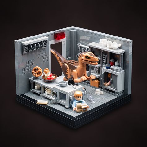 Lego Jurassic Park Moc, Lego Jurassic Park, Jurassic Park Series, Sonic Videos, Lego Jurassic, Fallen Kingdom, Lego Jurassic World, Lego Inspiration, Micro Lego