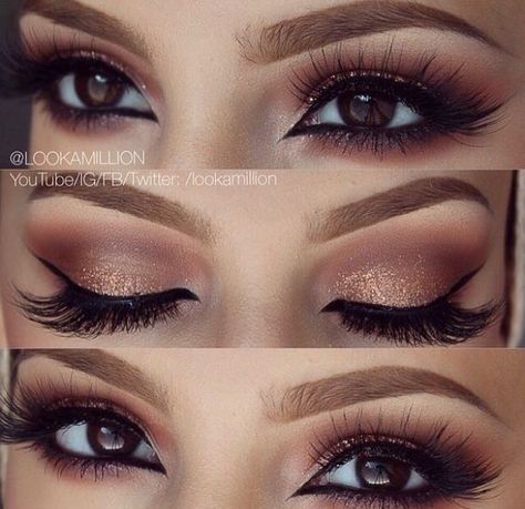 Rose gold eye look Makeup Tip, Eye Eye, Beauty Make-up, Makijaż Smokey Eye, Makeup Goals, Eye Make, Gorgeous Makeup, Love Makeup, Pretty Makeup