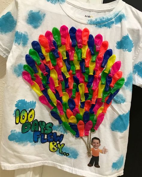 100th Day of School Shirt School Shirt Ideas, 100 Days Of School Project Kindergartens, 100 Day Shirt Ideas, 100days Of School Shirt, 100 Días De Clases, 100th Day Of School Crafts, 100 Day Of School Project, Boys Diy, Kindergarten Projects