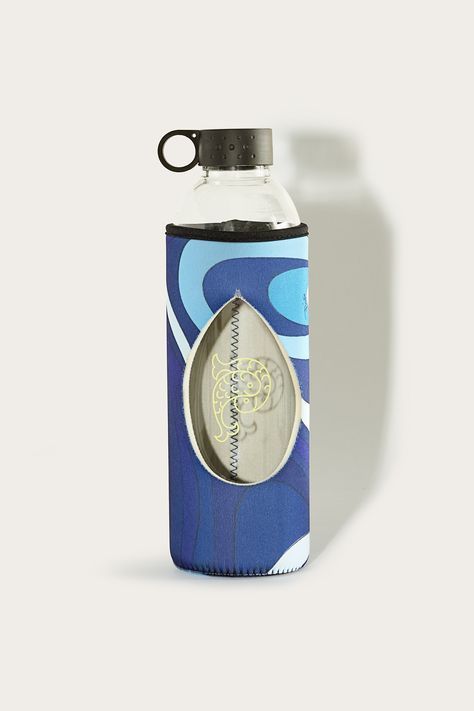 Pucci: Yoga Clothing | Pucci Printed Water Bottles, P Logo, Kaftan Top, Blue Cobalt, Blue Cornflower, Yoga Clothing, Glass Style, Flare Trousers, Print Blanket