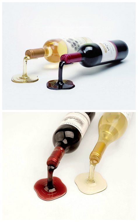 UNIQUE WINE RACK - This mini wine rack is a fun and creative way to display your wine. A perfect design that gives your guests a unique surprise. #affiliatelink Diy Wine Holder, Wine Display Design, Cool Wine Racks, Wine Rack Inspiration, Unique Wine Rack, Wine Bottle Holder Wall, Wine Gadgets, Vintage Wine Bottle, Weird Design