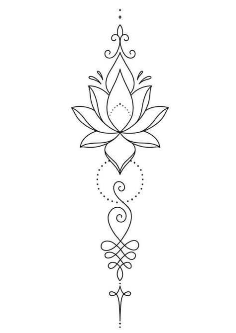 Simple Leg Tattoos, Cute Simple Tattoos, Simple Tattoos For Women, Lotus Tattoo Design, Flower Wrist Tattoos, Unalome Tattoo, Elbow Tattoos, Chest Tattoos For Women, Tattoos For Black Skin