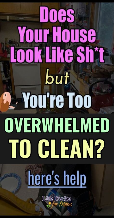 Cleaning Motivation For Those Feeling Overwhelmed By A Messy House - Best Cleaning Hacks To Clean, Get Seriously Organized and Get Rid Of Stuff Clean Messy House, House Motivation, Clean House Motivation, Motivation To Clean, Declutter Help, Get Seriously Organized, Magic Cleaner, Seriously Organized, Easy House Cleaning