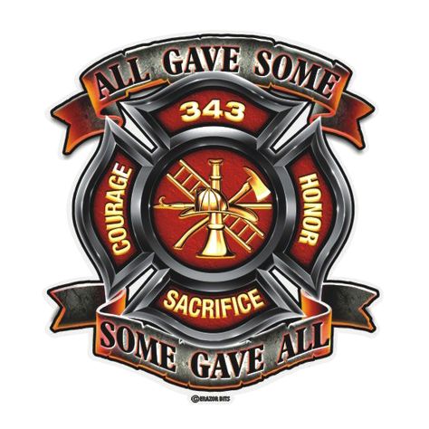 Firefighter Decals, Fire Fighter Tattoos, American Firefighter, Firefighter Art, Reflective Decals, Some Gave All, Patriotic Art, 3d Cnc, Garage Art