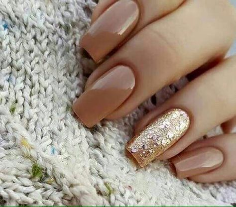 Cute light brown nails Nagellack Trends, Fall Nail Art, Cute Nail Designs, Fancy Nails, Gorgeous Nails, Acrylic Nail Designs, Trendy Nails, Nail Art Design, Beauty Nails