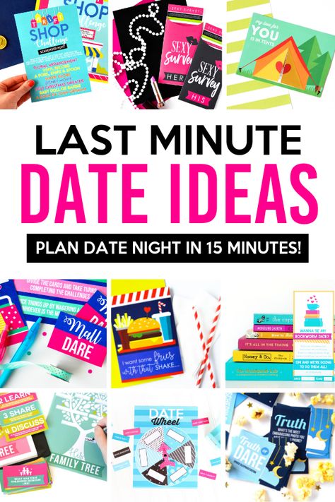 Last Minute Date Ideas Last Minute Date Ideas, Date Ideas For Boyfriend, Inexpensive Date, Date Night Ideas For Married Couples, Date Night Jar, Creative Dates, Bedroom Games, The Dating Divas, Dating Divas