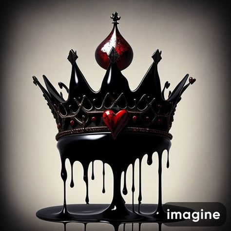 Queen And King Aesthetic, Queen Of Hearts Aesthetic Wallpaper, King Of Hearts Aesthetic, Queen Of Hearts Aesthetic, Dreamcatcher Background, Nice Dp For Whatsapp, Black Skulls Wallpaper, Lips Art Print, Gorilla Tattoo