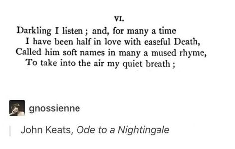 Ode To A Nightingale John Keats, John Keats Poetry, Ode To A Nightingale, Keats Quotes, John Keats Quotes, John Keats Poems, Old Poetry, English Poems, Poetic Words