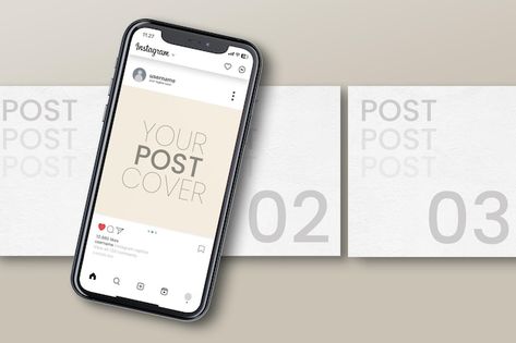 Instagram 4 feed post preview with mobil... | Premium Psd #Freepik #psd #presentation-mockup #mockup-design #mockup-template #website-mockup Instagram Mockup Design, Instagram Feed Mockup, 3 Grid Instagram Post, Instagram Mockup Template, Corporate Catalogue, Instagram Mockup, Social Media Mockup, Instagram Mobile, Mobile Mockup