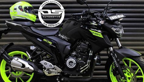 Yamaha FZ25 VR46 Edition by DS Design (Dhana Stickers) Fz V3 Yamaha, Yamaha Fz Bike, Yamaha Modified, Fz 25, Fz Bike, Fz 16, Mv Agusta Dragster, Pulsar 200, Yamaha 250