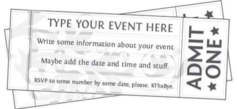 Free Printable Event Ticket Templates Concert Ticket Template Free, Ticket Template Free Printables, Movie Ticket Template, Ticket Template Printable, Concert Ticket Gift, Ticket Template Free, Event Ticket Template, Concert Ticket Template, Birthday Surprises For Him