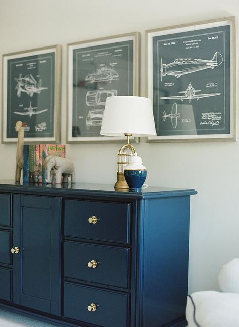 Pilot Bedroom Ideas, Airplane Theme Office, Airplane Theme Bedroom, Little Boy Airplane Bedroom, Aviation Bedroom Ideas, Airplane Toddler Room, Airplane Bedroom For Boys, Airplane Blueprints, Vintage Airplane Bedroom