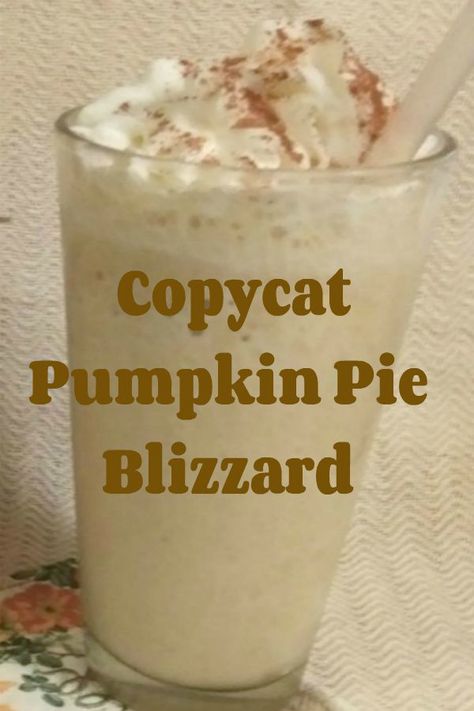 Easy Copycat Pumpkin Pie Blizzard – Haphazard Homemaker Dairy Queen Pumpkin Pie Blizzard, Dq Pumpkin Pie Blizzard, Pumpkin Blizzard Recipe, Pumpkin Pie Blizzard Recipe, Blizzard Recipe, Oreo Delight, Pumpkin Crisp, Pumpkin Pie Ice Cream, Frosty Recipe