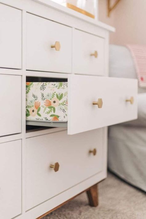 An IKEA Dresser Makeover for your nursery is an affordable way to get the look you want for less. Check out these IKEA dresser hacks for inspiration. Ikea Hemnes Dresser Nursery, Ikea Flip, Ikea Hemnes Dresser Hack, Hemnes Dresser Hack, Poppy Nursery, Ikea Deco, Ikea Dresser Makeover, Ikea Dresser Hack, Ikea Hemnes Dresser