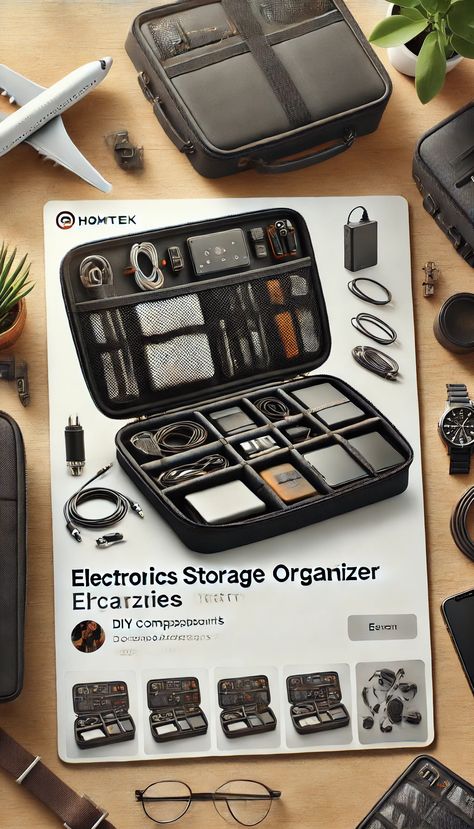 ✨ Electronic Organizer, Tech Storage, Tech Organizer, Edc Carry, Tech Organization, Electronic Organization, Travel Tech, Travel Gadgets, Power Banks