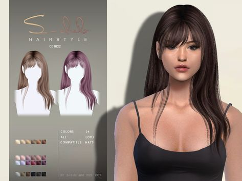 Sims 4 Long Alpha Hair, Sims 4 Cc Hair Wingssims, Sclub Ts4 Hair, Sims 4 Long Straight Hair, Sims 4 Side Bangs, Ts4cc Hair Alpha, Sims 4 Cc Alpha Hair Female Long, Sims 4 Cc Side Part Hair, S Club Sims 4 Hair